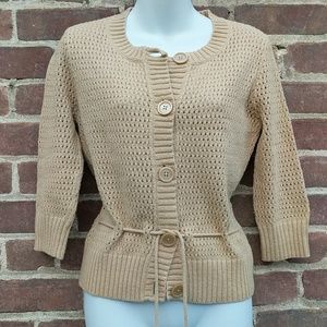 Tommy Hilfiger 3/4 sleeve button up sweater